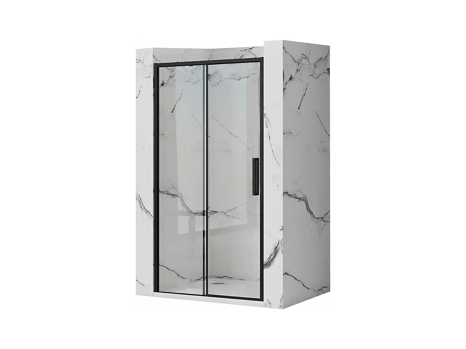Porte De Douche Coulissante Rea Rapid Slide 160 Black