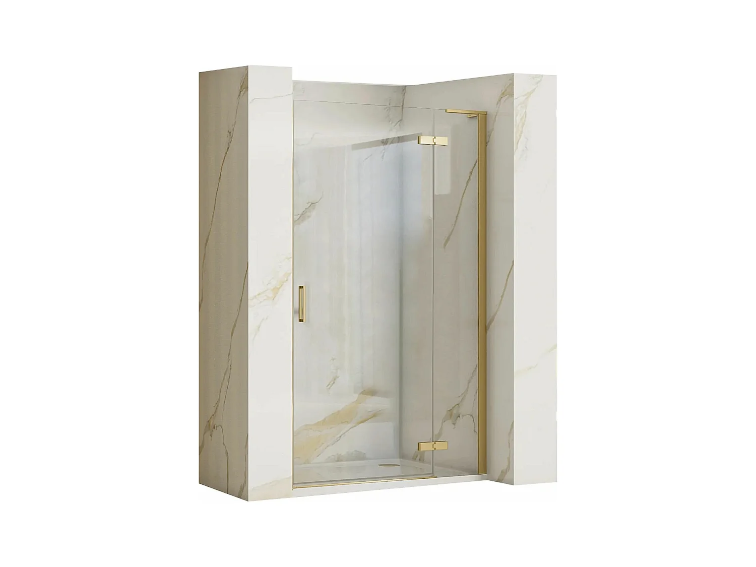 Porte De Douche Rea Hugo 90 Brush Gold