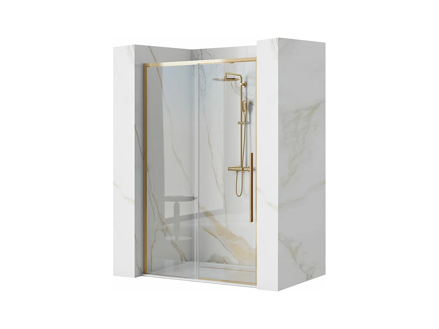 Porte De Douche Rea Solar 100 Gold