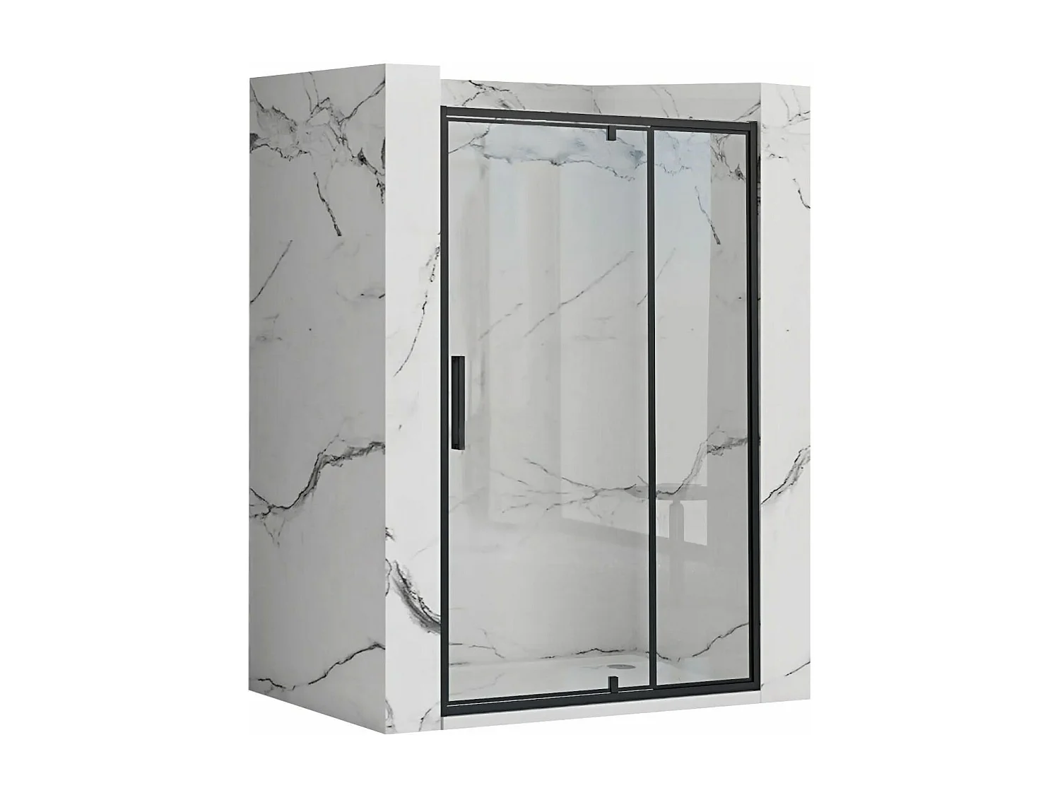 Portas De Chuveiro Rea Rapid Swing 120 Black