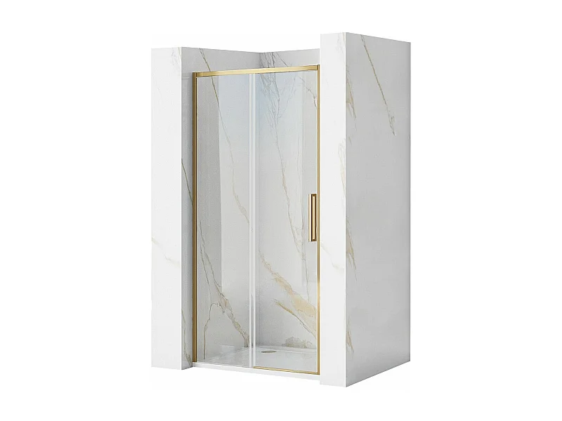 Porte De Douche Coulissante Rea Rapid Slide 100 Brush Gold
