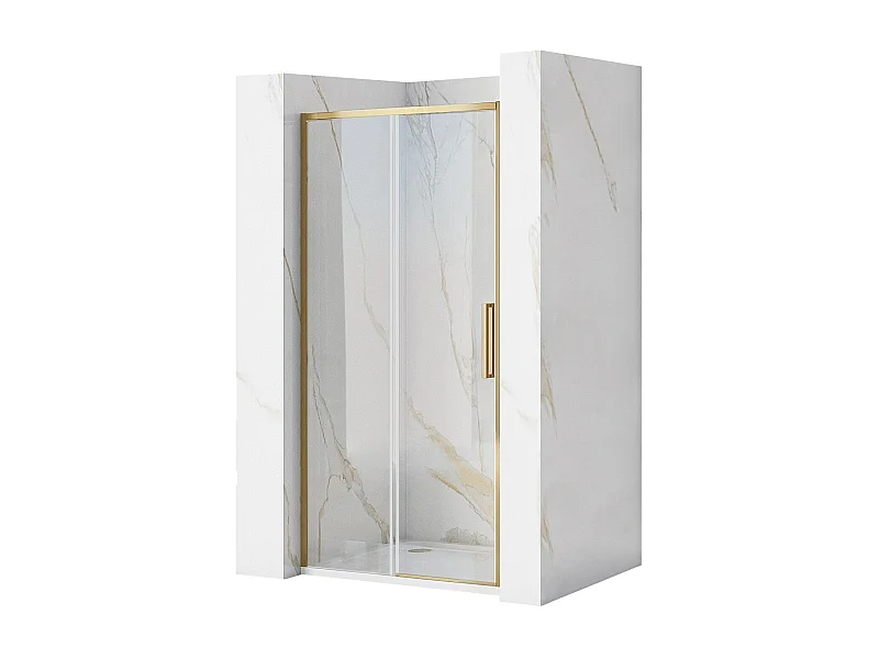 Porte De Douche Coulissante Rea Rapid Slide 100 Brush Gold