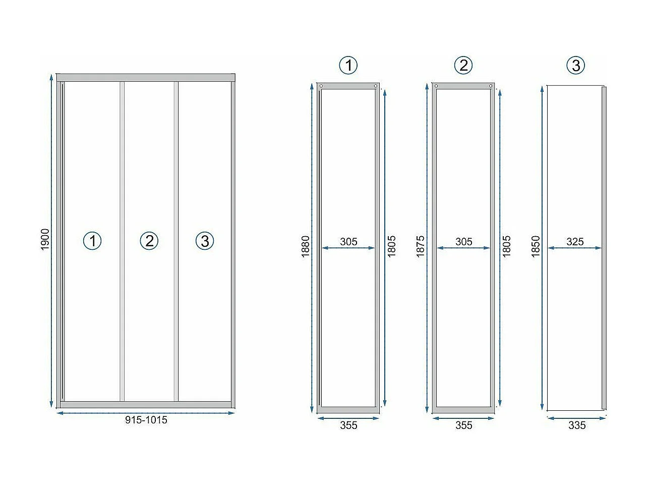Douchedeur Rea Alex 100 Black