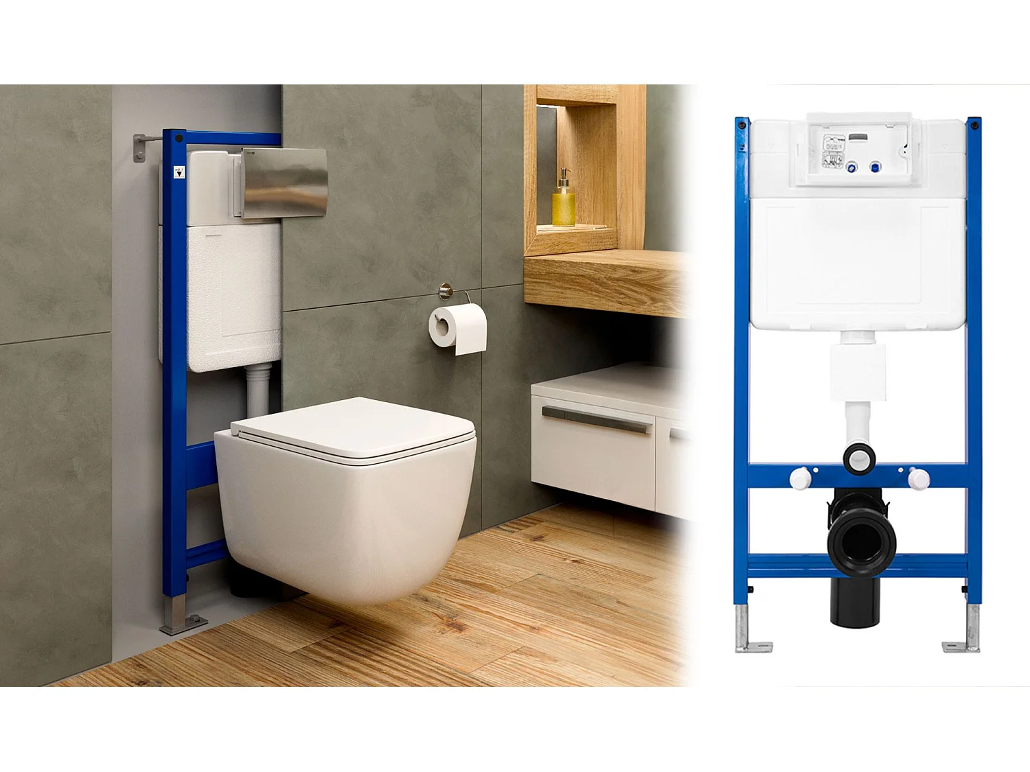 Frame Voor Inbouw Toiletpot Met F Rea White