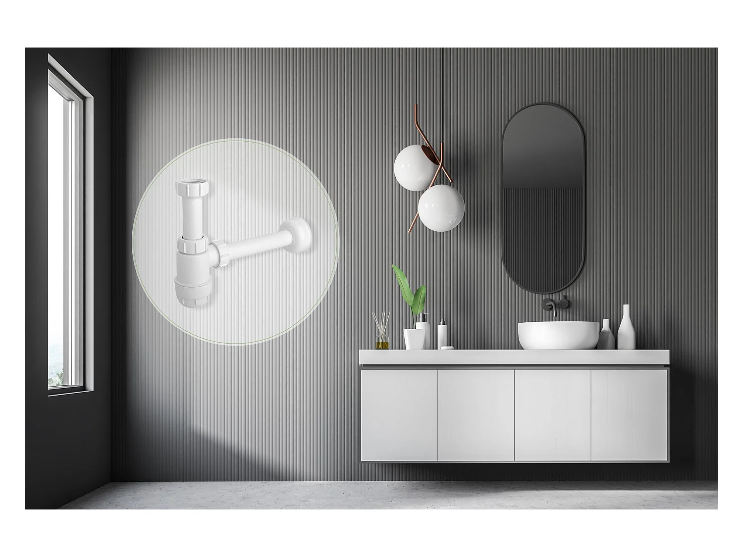 Siphon De Lavabo Rea Hc2 White
