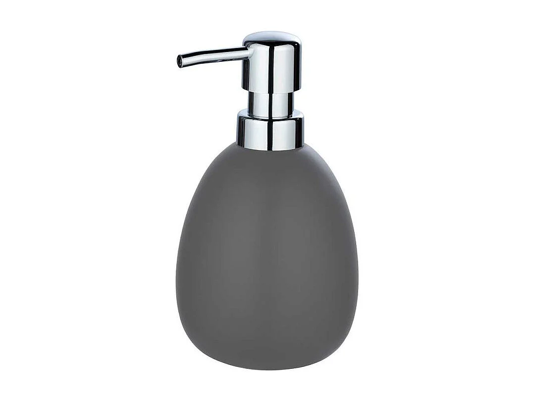 Distributeur de savon en céramique "Polaris" - Gris - 390 ml
