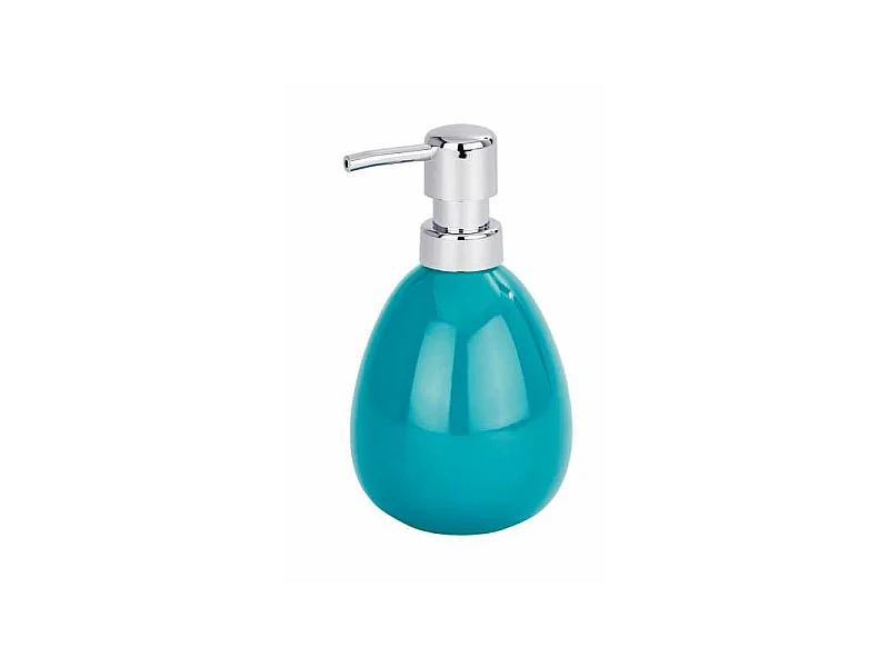 Distributeur de savon en céramique "Polaris" - Bleu pétrole - 390 ml