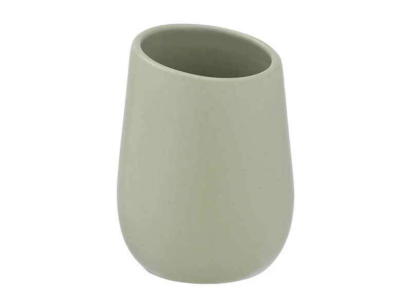 Gobelet en céramique "Badi" - Vert pale - D 8 x 11 cm