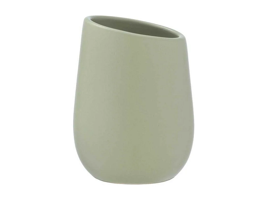 Gobelet en céramique "Badi" - Vert pale - D 8 x 11 cm