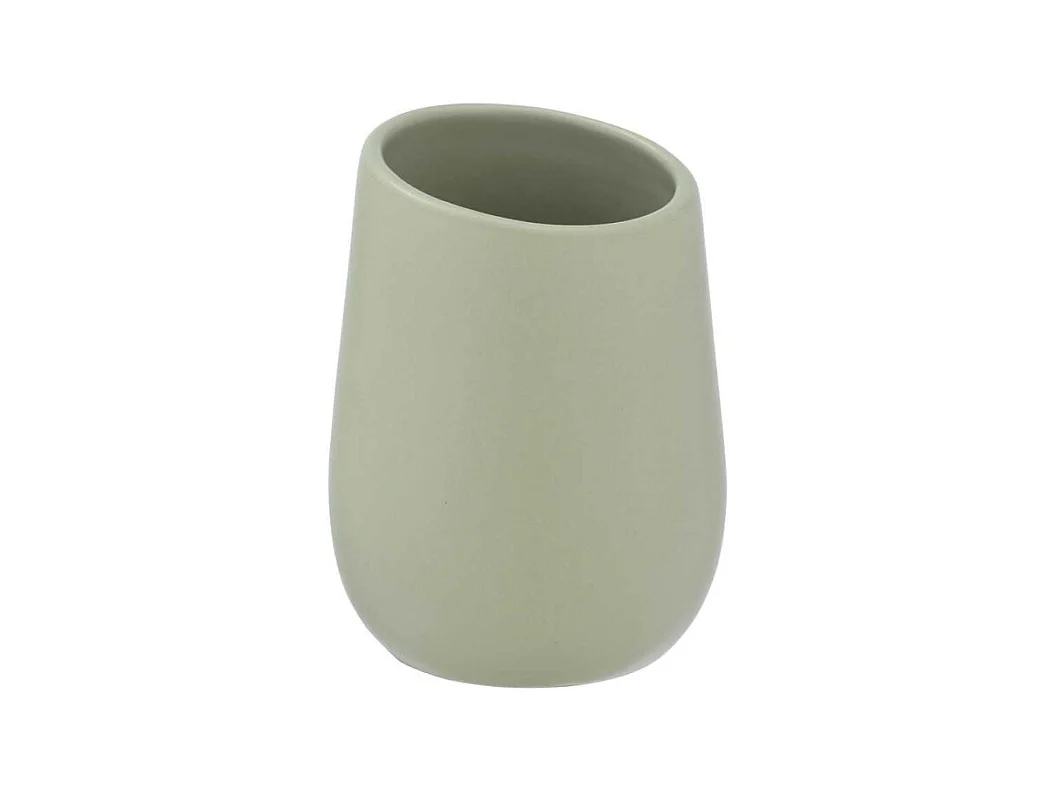 Gobelet en céramique "Badi" - Vert pale - D 8 x 11 cm