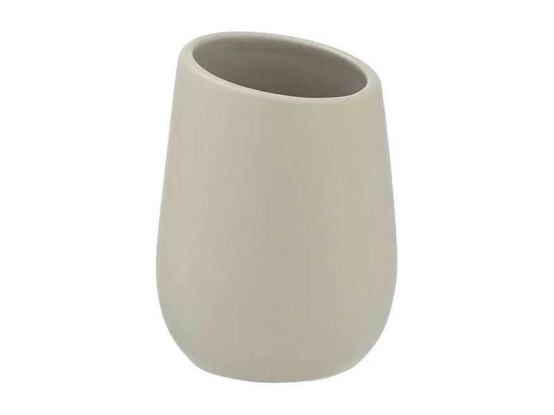 Gobelet en céramique "Badi" - Beige - D 8 x H 11 cm