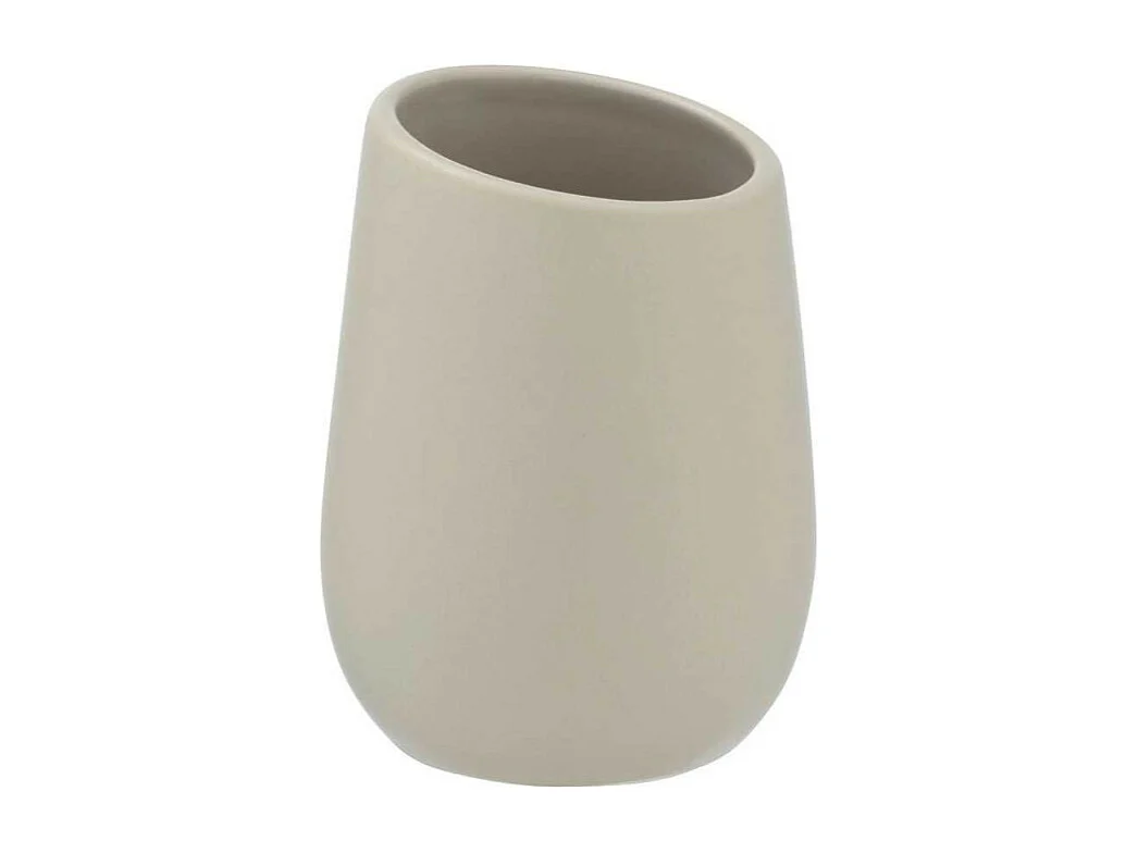 Gobelet en céramique "Badi" - Beige - D 8 x H 11 cm