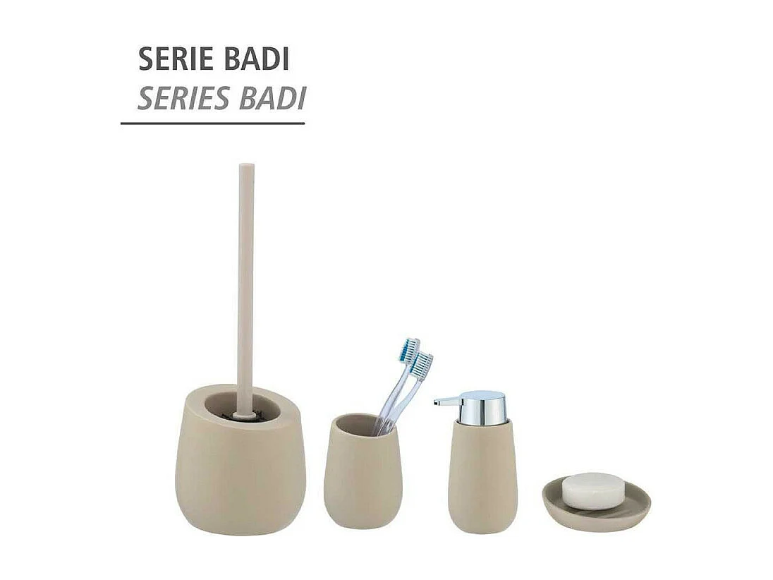 Gobelet en céramique "Badi" - Beige - D 8 x H 11 cm