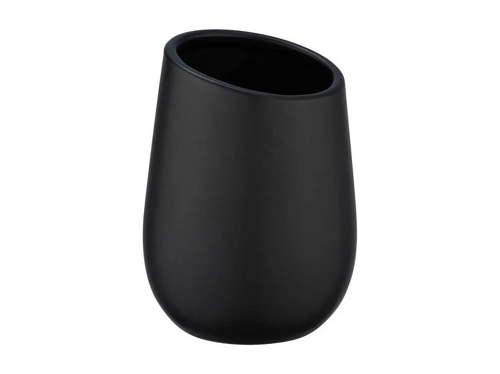 Gobelet en céramique "Badi" - Noir - D 8 x H 11 cm