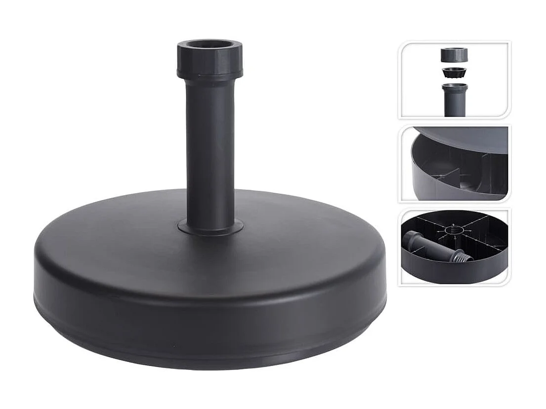 Sonnenschirmständer Rund 46 cm Grau