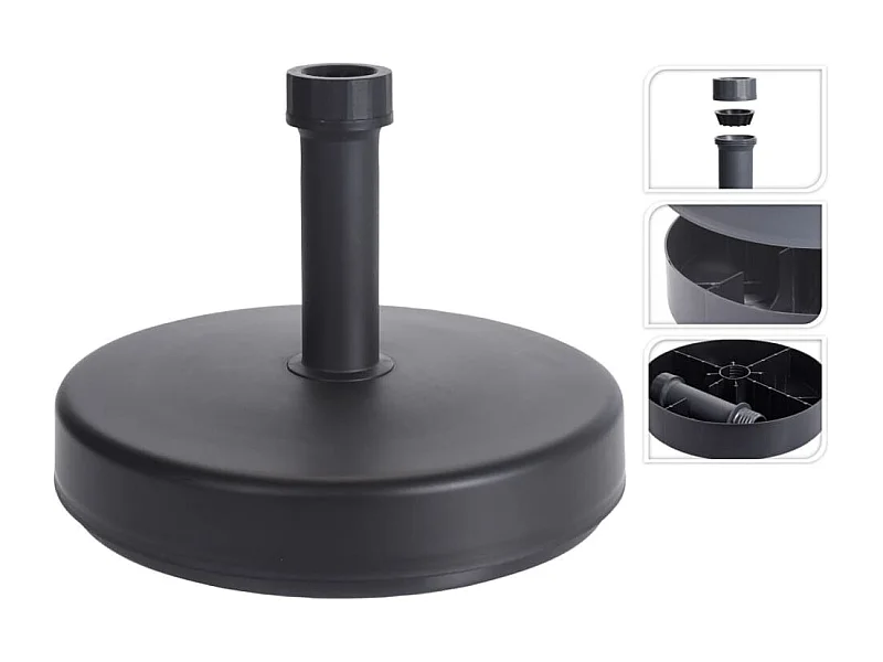 Sonnenschirmständer Rund 46 cm Grau