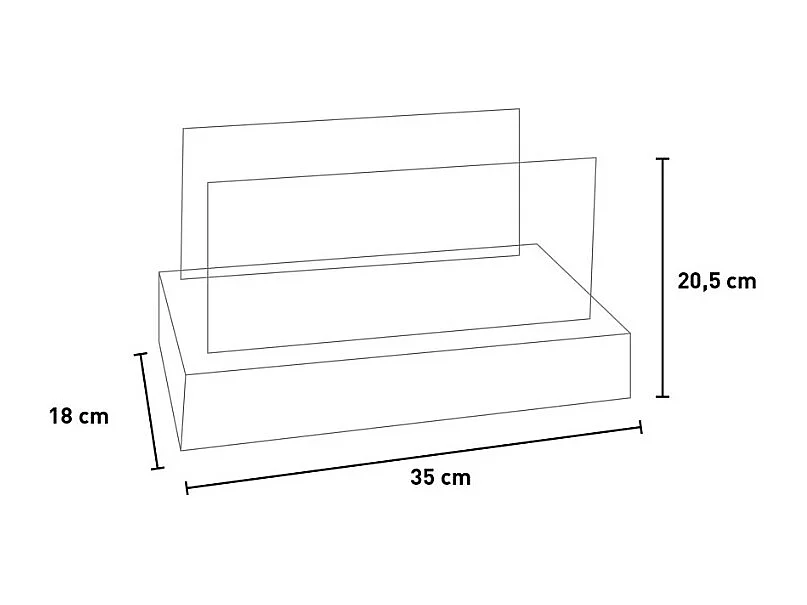 Cheminée au bioéthanol de table Berlin