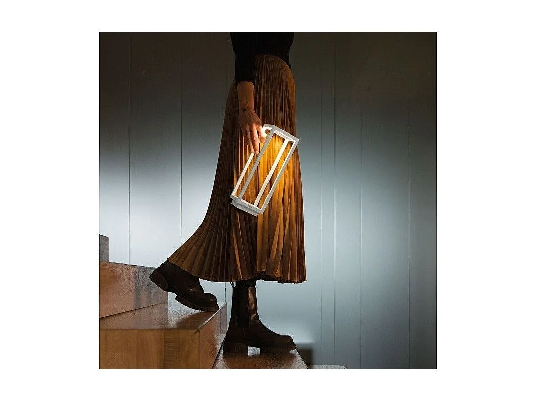 Lanterne Maison LED Blanche 2,2w avec batterie IP54 Zafferano