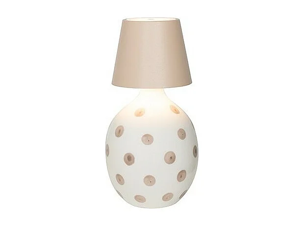 Lido - Garrafa Cerâmica com Bolinhas e Areia de Zafferano