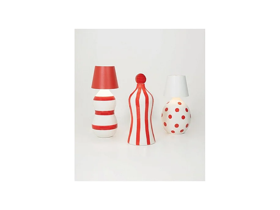 Lido - Rossi Zafferano keramische fles met stippen