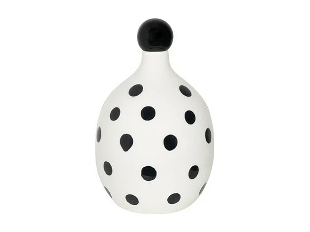 Lido - Keramische fles met Zafferanozwarte stippen