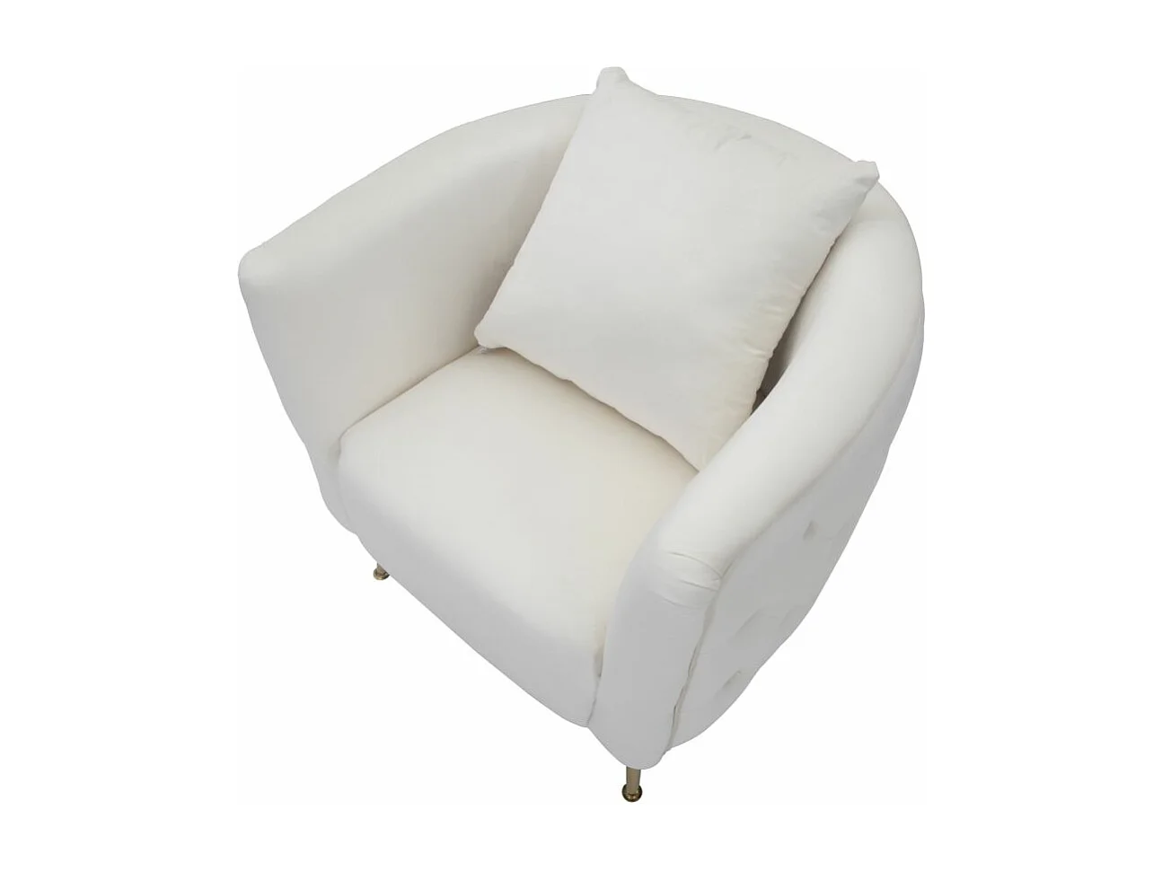 Boekarest Fauteuil Crème Cm 76X74X73