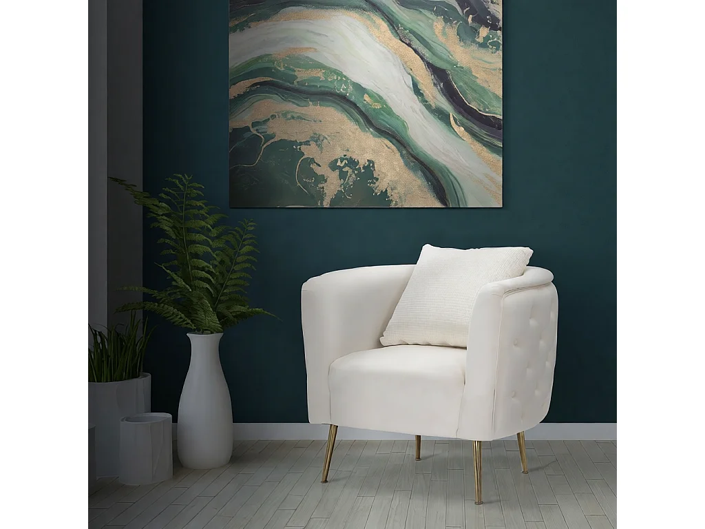 Bukarest Sessel Creme Cm 76X74X73
