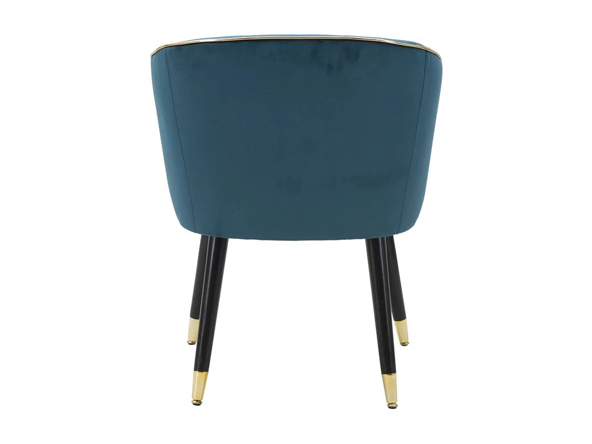 Fauteuil Design en Tissu "Paris" 78cm Bleu