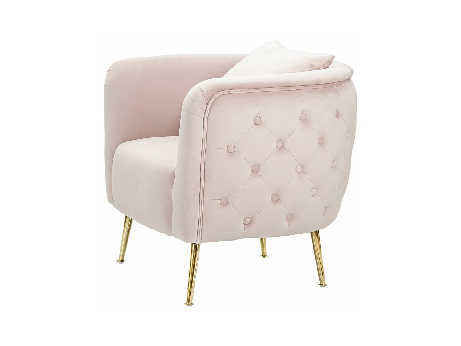 FAUTEUIL BUCAREST ROSE 76X74X73 CM