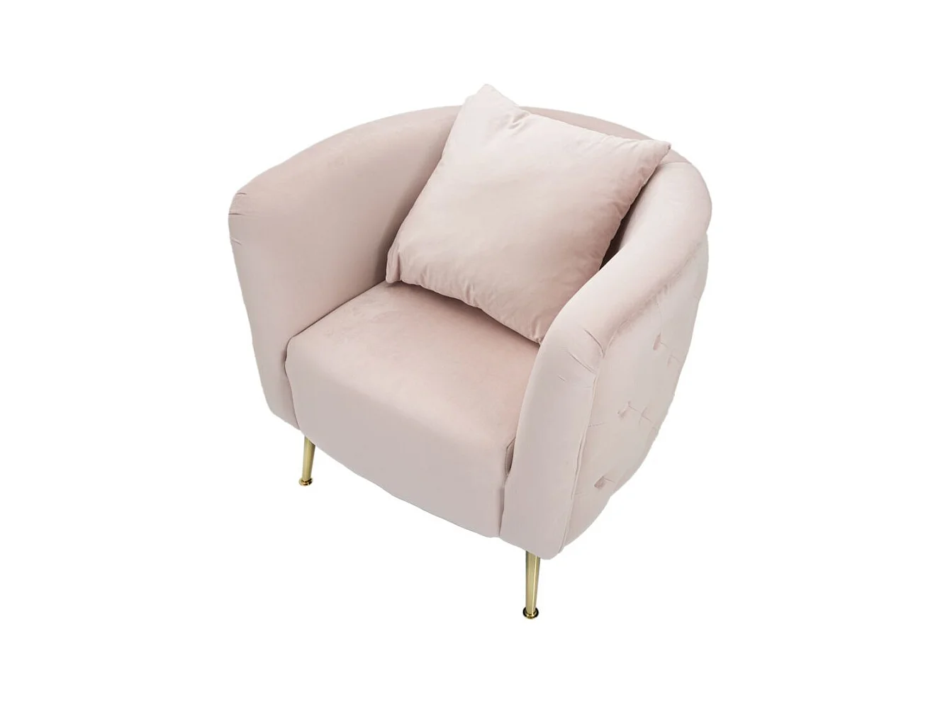 FAUTEUIL BUCAREST ROSE 76X74X73 CM