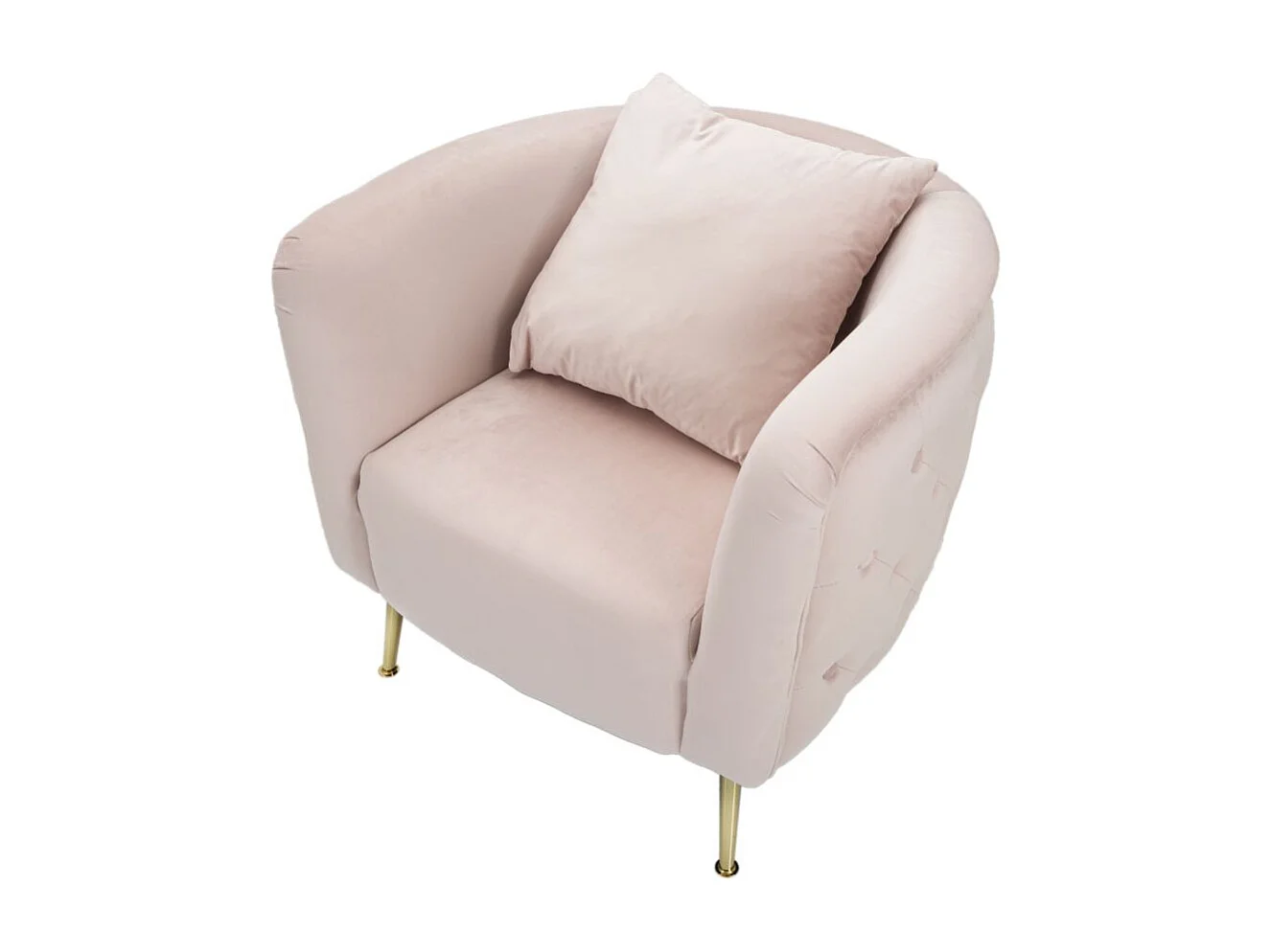 FAUTEUIL BUCAREST ROSE 76X74X73 CM