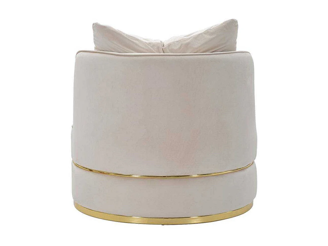 POLTRONA PARIS SPACE CREME/OURO CM Ø 84X72