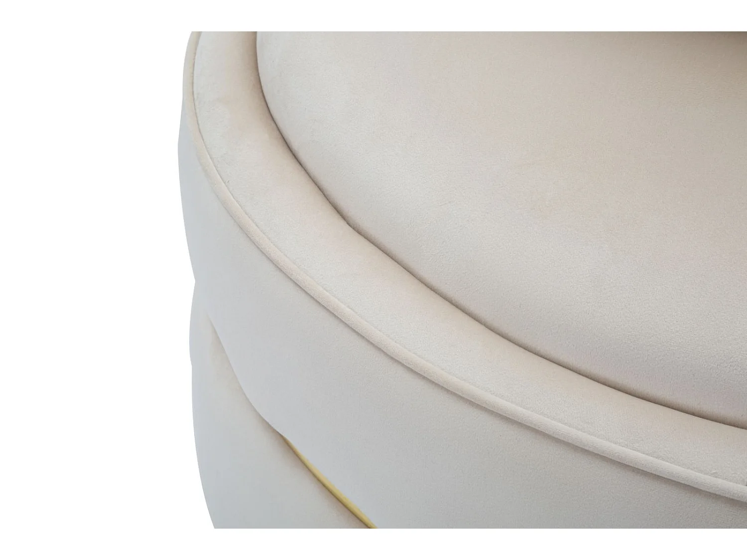 POLTRONA PARIS SPACE CREME/OURO CM Ø 84X72