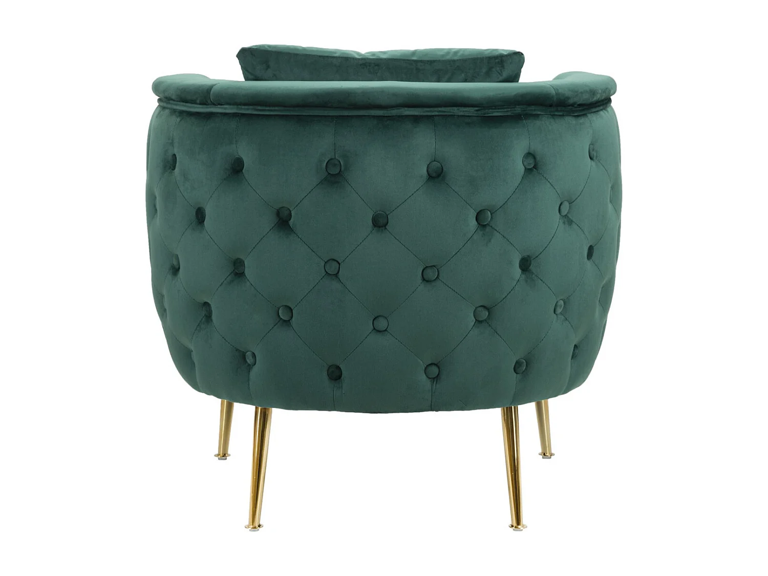 Fauteuil en Velours "Bucarest" 76cm Vert