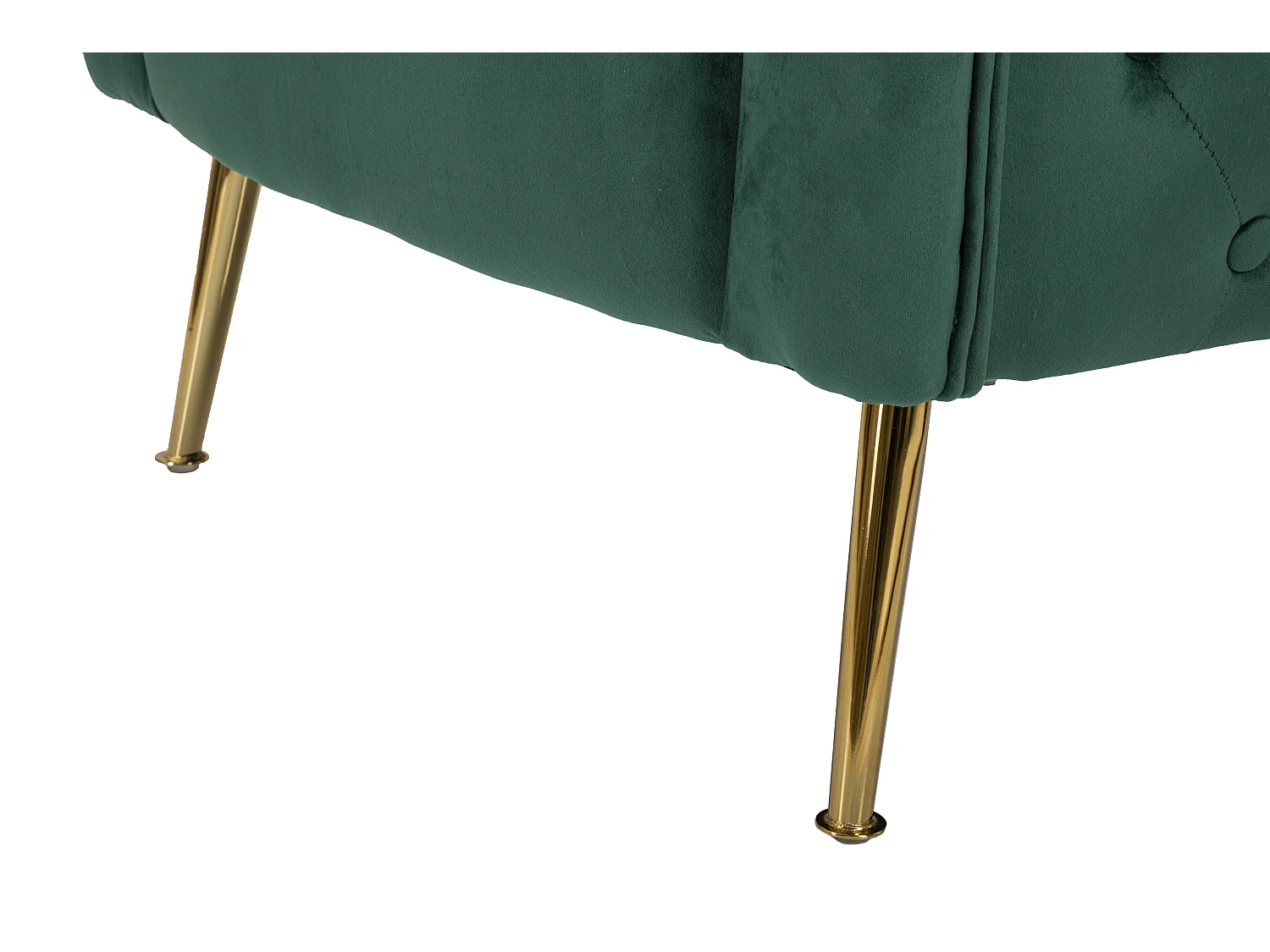 Fauteuil en Velours "Bucarest" 76cm Vert