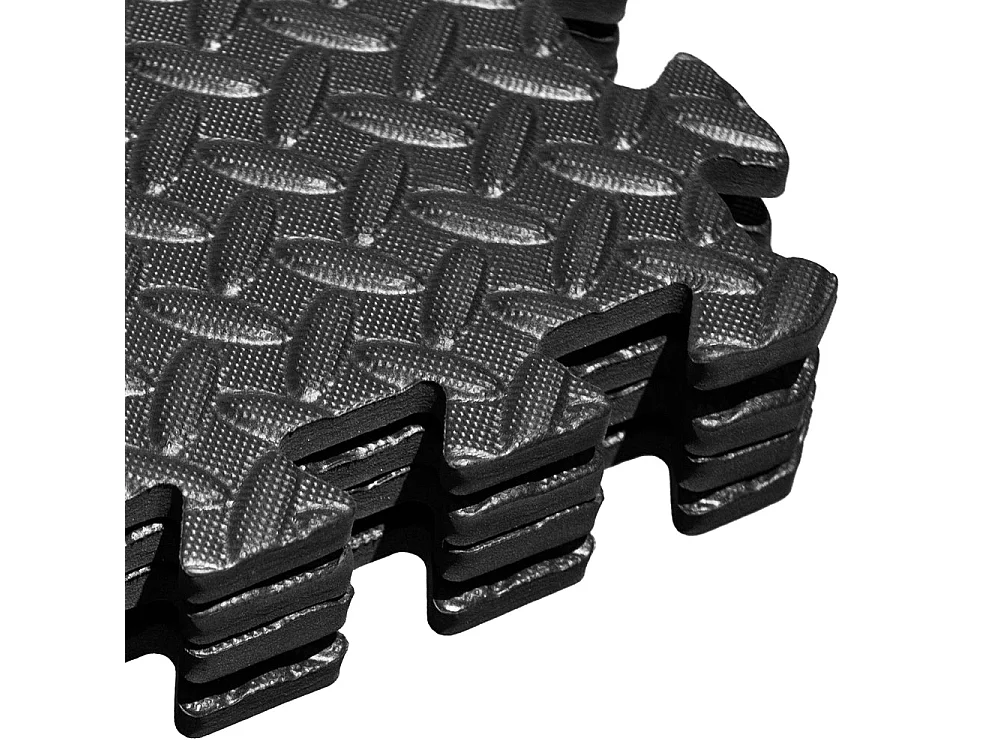 4 peças tapete de quebra-cabeça preto amêndoa preto 60x60x1 para jogo de ginástica interno infantil