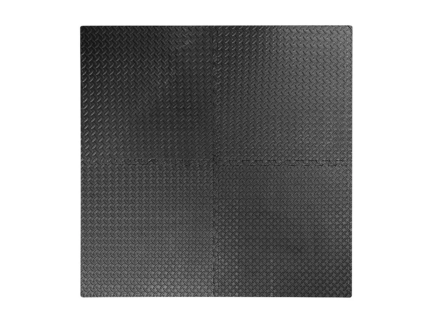 4 peças tapete de quebra-cabeça preto amêndoa preto 60x60x1 para jogo de ginástica interno infantil