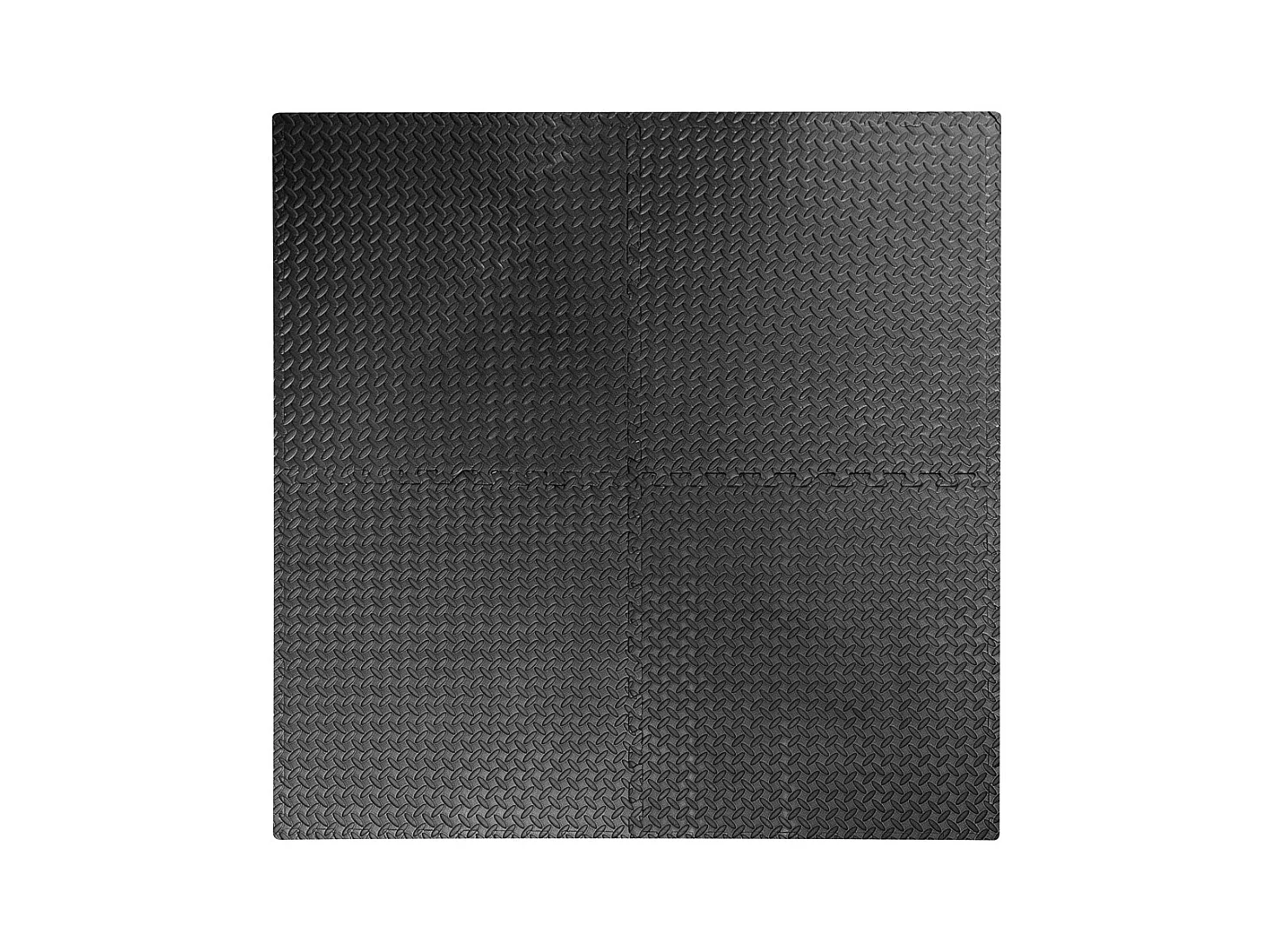 4 STKS Mandorlato ZWART puzzelmat tapijt 60x60x1 voor kinderen indoor gymspel