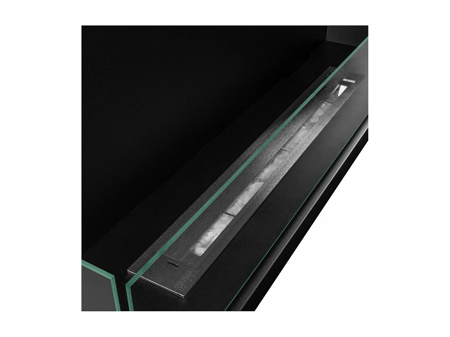 Cheminée bioéthanol encastrable d'angle biocheminée 90x45 SUTRI 90 SX