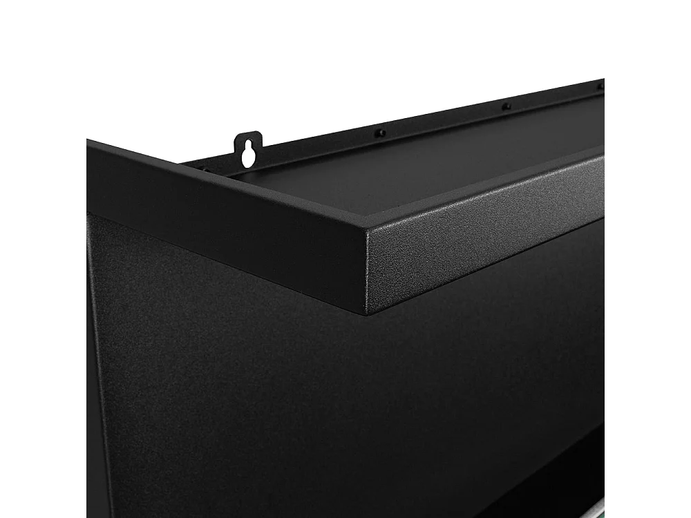 Cheminée bioéthanol encastrable d'angle biocheminée 90x45 SUTRI 90 SX