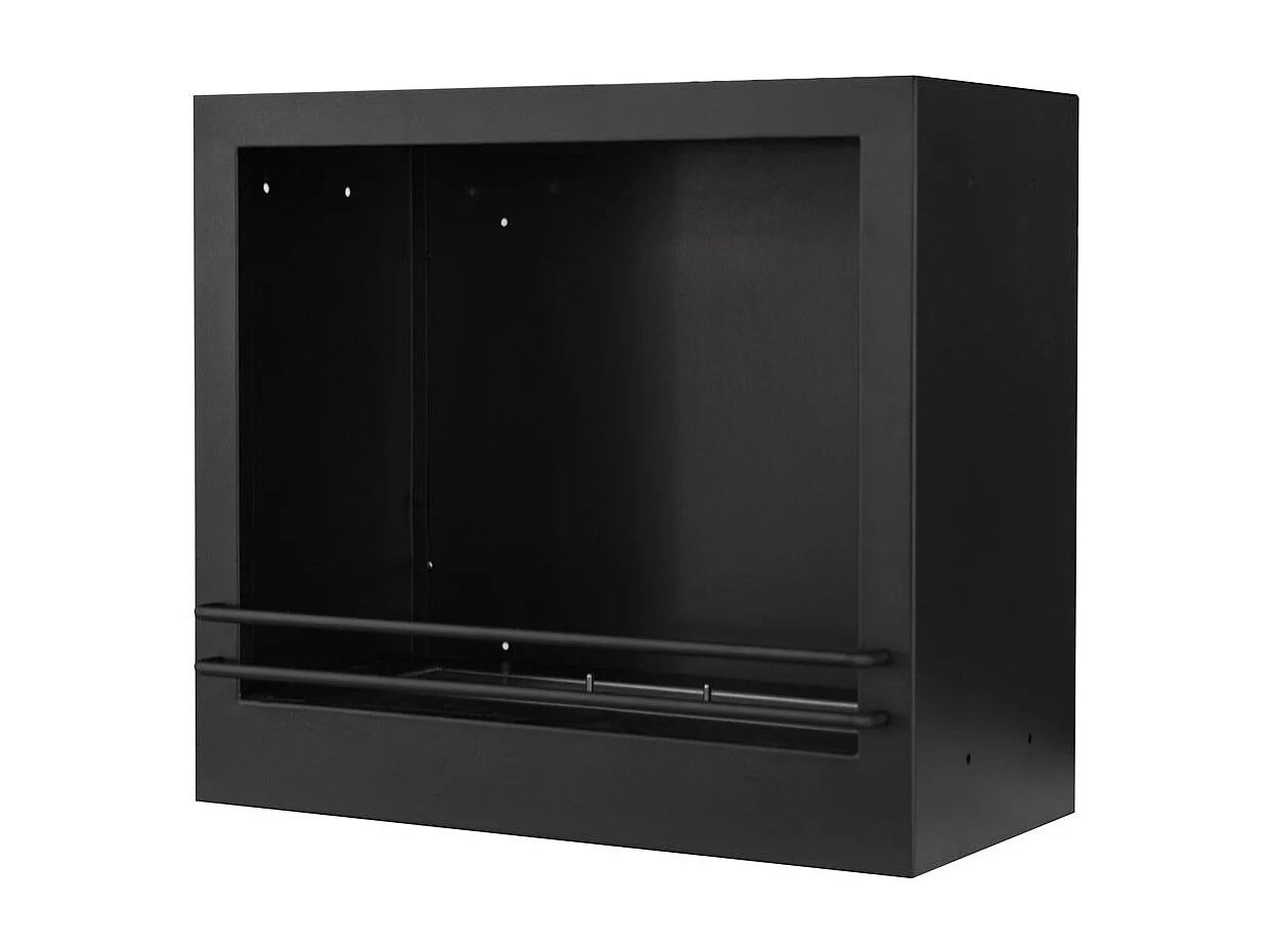 Cheminée au bioéthanol sur pied en bois blanc Made in Italy Michelangelo 96x36x90h