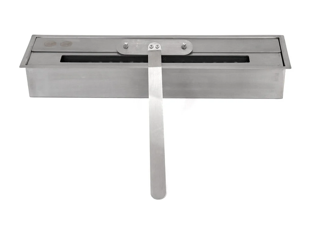 Chimenea de bioetanol de suelo de madera blanca Fabricada en Italia Michelangelo 96x36x90h