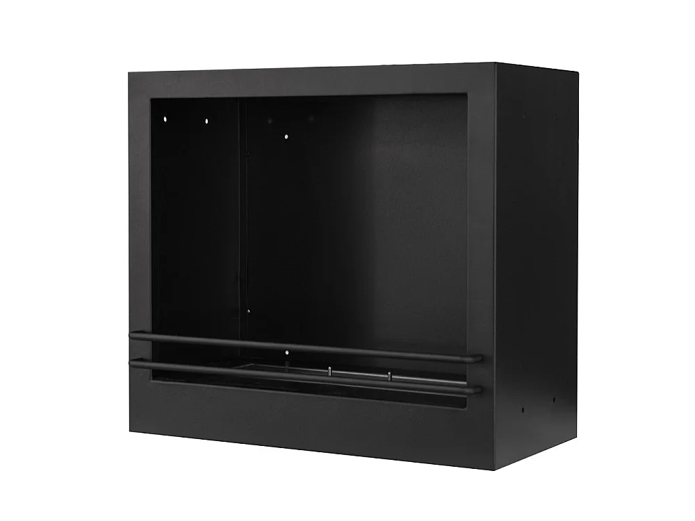 Lareira de chão a bioetanol Michelangelo 96x36x90h em madeira branca, fabricada na Itália