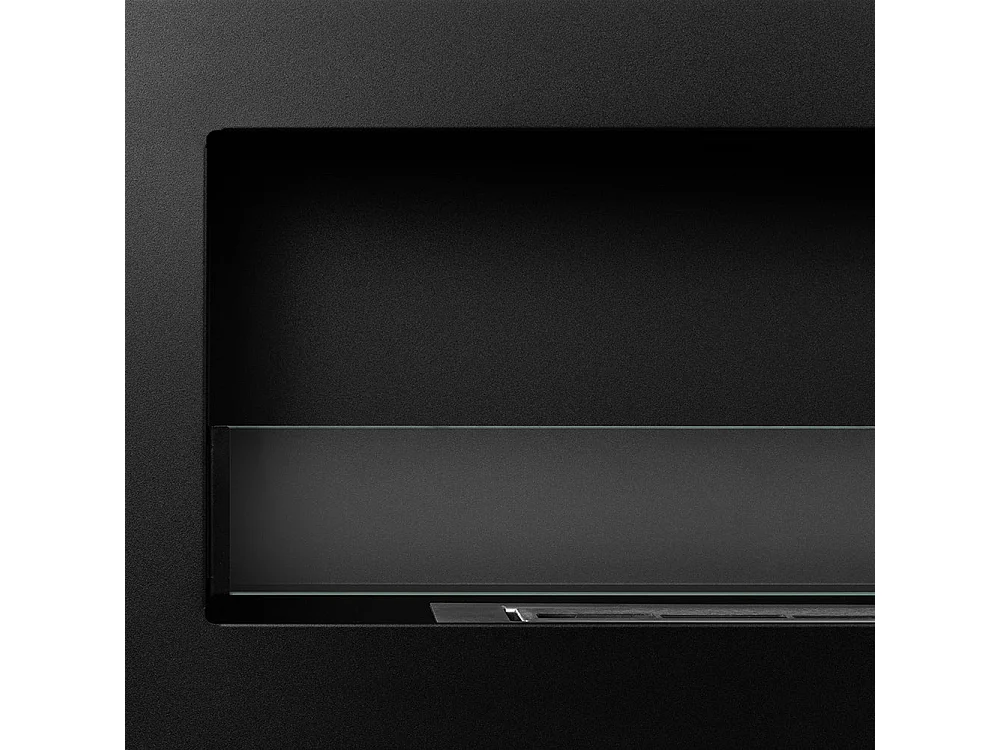 Cheminée bioéthanol murale encastrable 120x40 LIVORNO 120 Noir