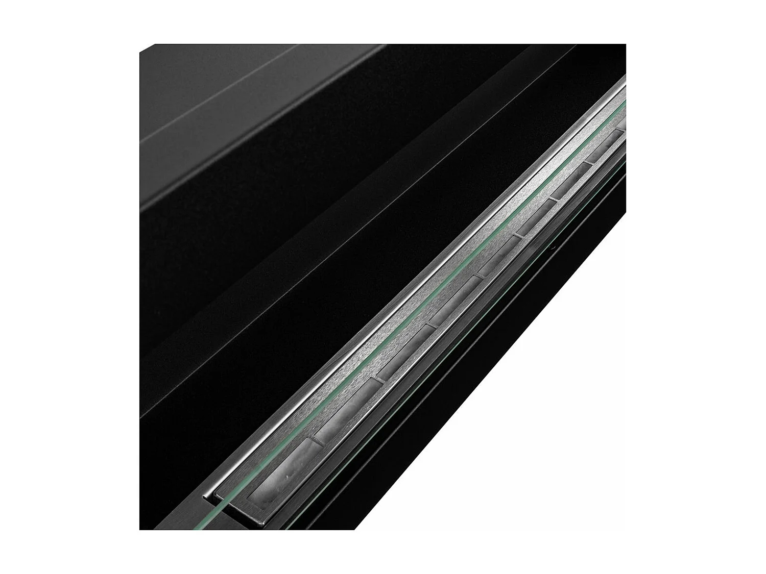 Cheminée bioéthanol murale encastrable 120x40 LIVORNO 120 Noir