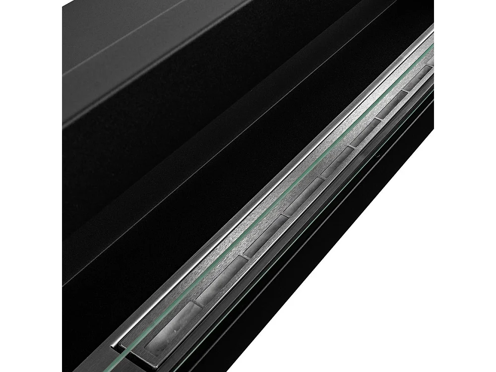 Cheminée bioéthanol murale encastrable 120x40 LIVORNO 120 Noir