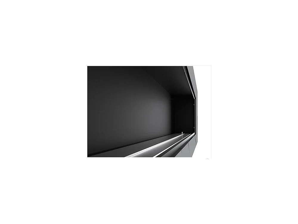 Frame 1200 SimpleFire Einbau-Bioethanolkamin in Weiß mit Glas