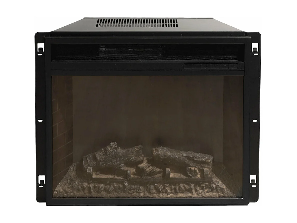 Cheminée électrique cheminée d'angle au sol MADISON en bois blanc L126 x P78 x H83