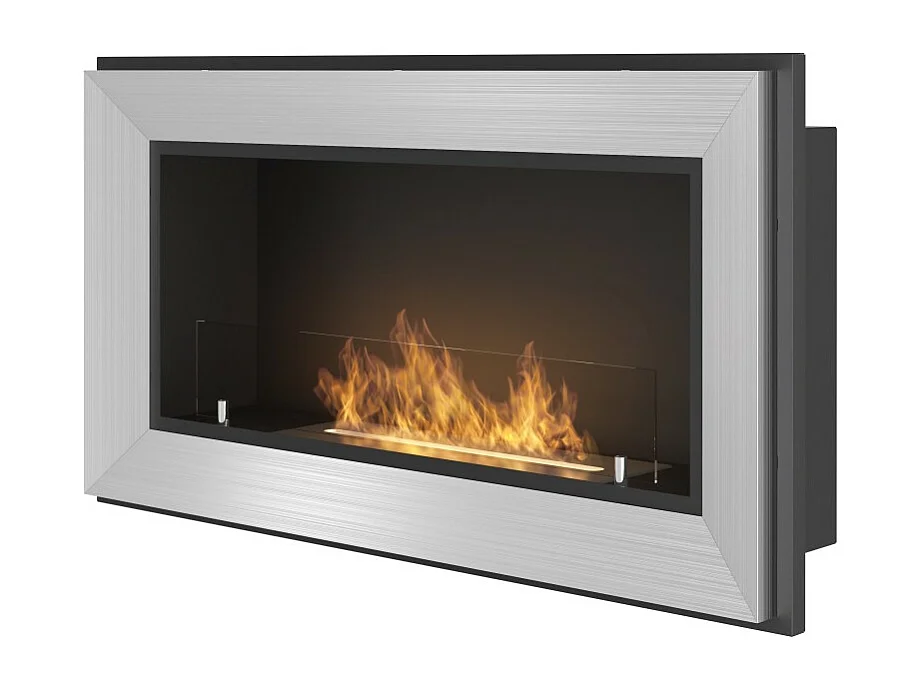 Frame 900 SimpleFire Einbau-Bioethanolkamin aus Edelstahl mit Glas