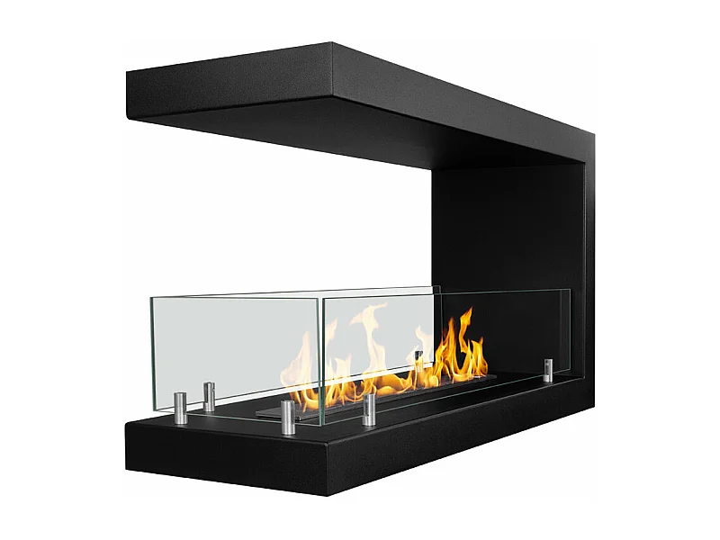 Cheminée bioéthanol encastrable Cheminée bio 3 faces 3 faces 90x50 MARATEA 90